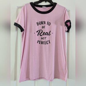 LuLaRoe Liv Pink Tee with Black Trim